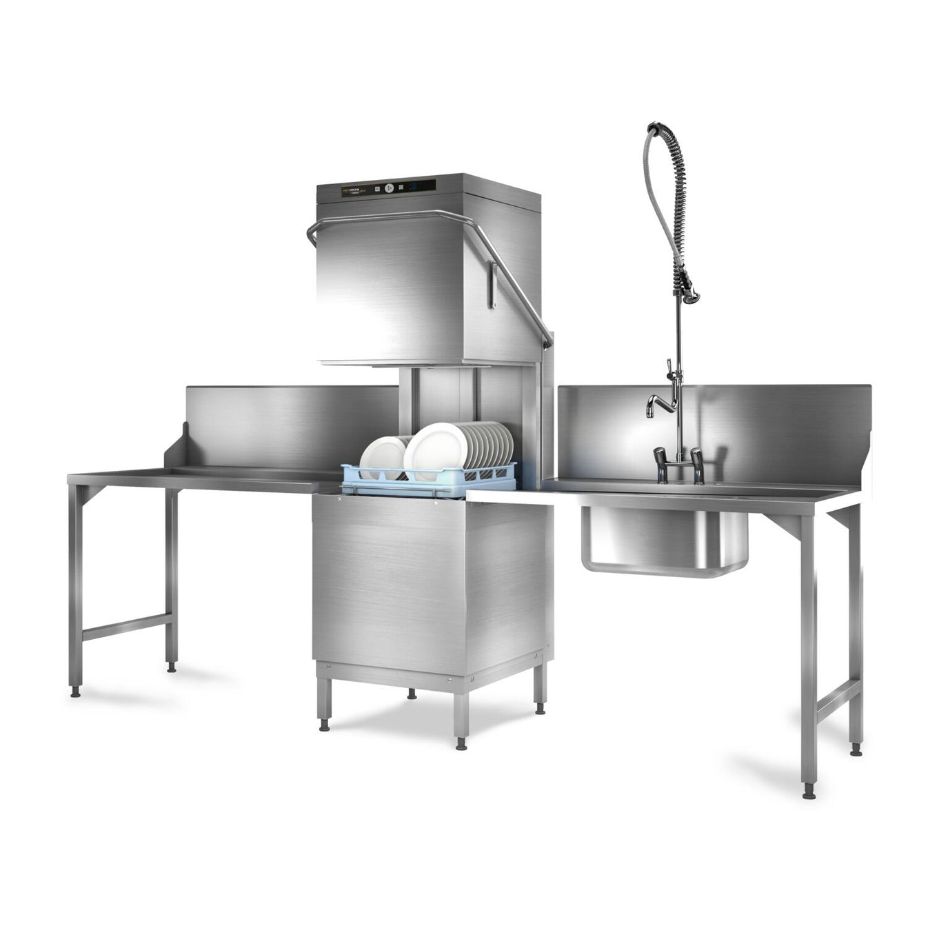 Hobart Plus H615SW10D Passthrough Dishwasher Integral Water