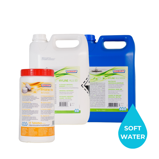 Hobart Dishwasher Hyline Chemical Bundle - Soft Water